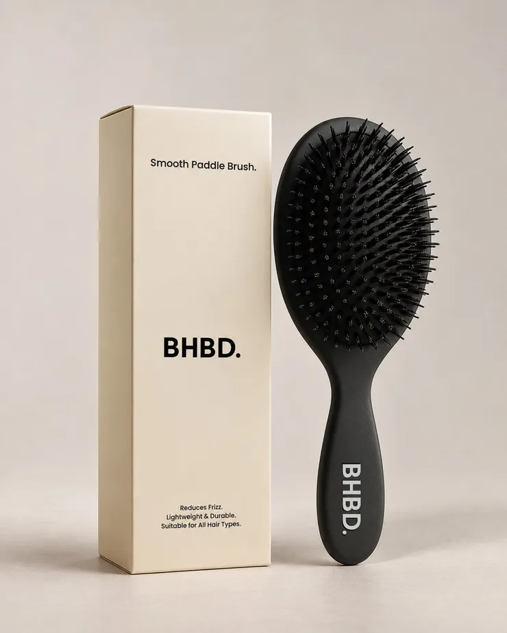 BHBD Paddle Brush, paddelborste med svinborst