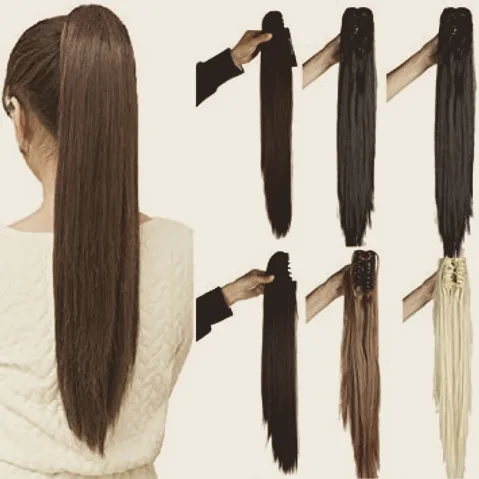 Ponytail extensions i flera nyanser och längder